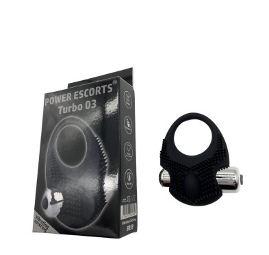 Turbo 03 black vibrating cockring